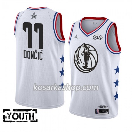 Dres Dallas Mavericks Luka Doncic 77 2019 All-Star Jordan Brand Bijela Swingman - Dječji